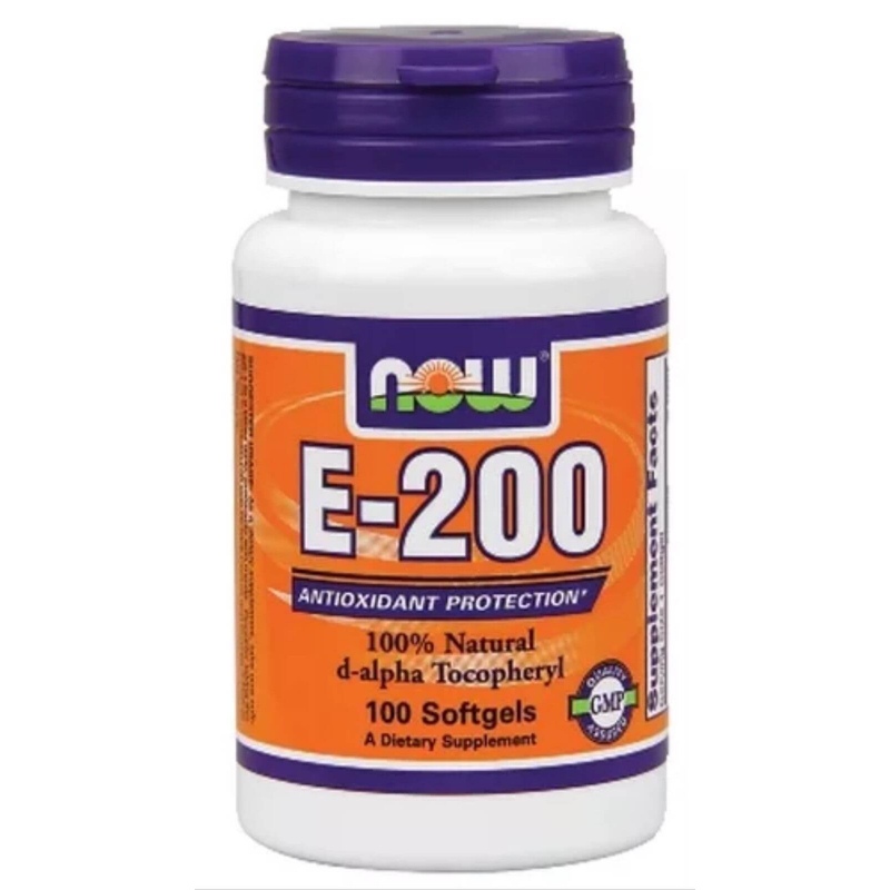Now Foods Натуральный витамин E - 100 капсул по 600 мг